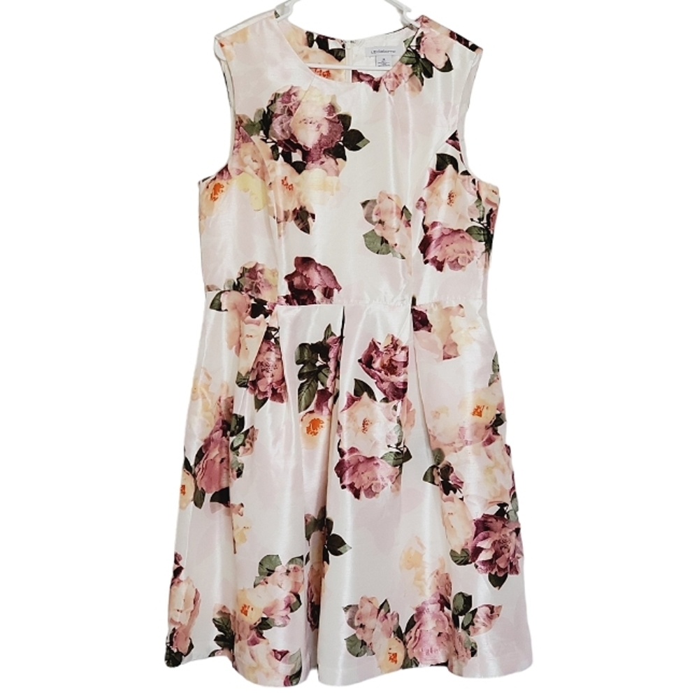 Liz Claiborne Floral Sleeveless Dress Size 16 *7091
